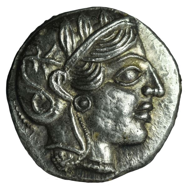 449 BC greek athenian owl tetradrachm silver coin