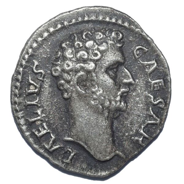 137 AD roman epmire aelius caesar denarius silver coin