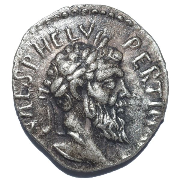 193 AD roman empire pertinax denarius silver coin