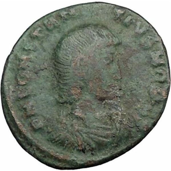 351/354 AD roman constantius gallus ancient bronze coin
