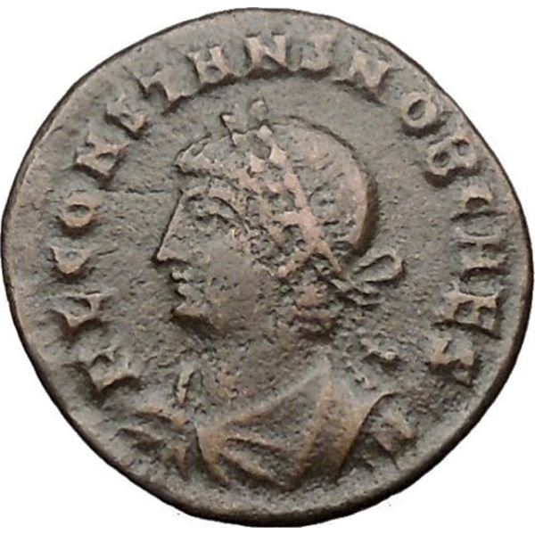 337/350 AD roman empire constans constantine bronze coin