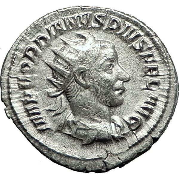 244 AD roman empire gordian lll ancient silver coin