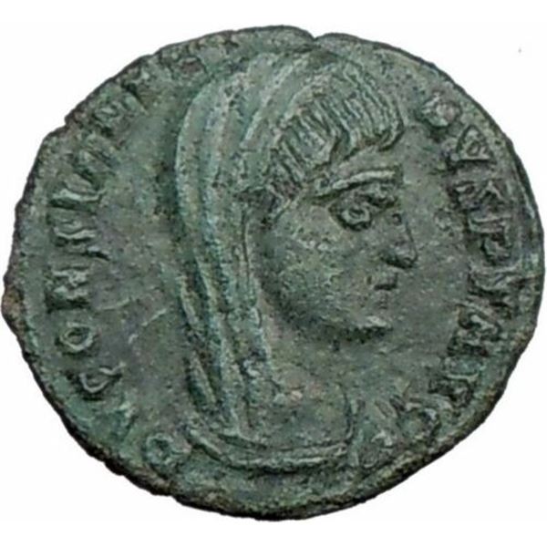 307/337 AD roman constantine l chariot bronze coin