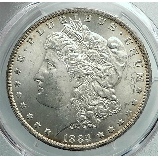1884/morgan united states america eagle silver coin