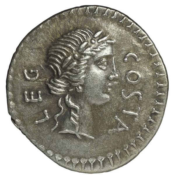 43 BC roman brutus assassin caesar denarius silver coin