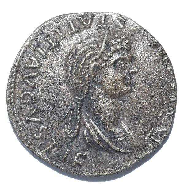 80/81 AD roman empire julia titi denarius silver coin