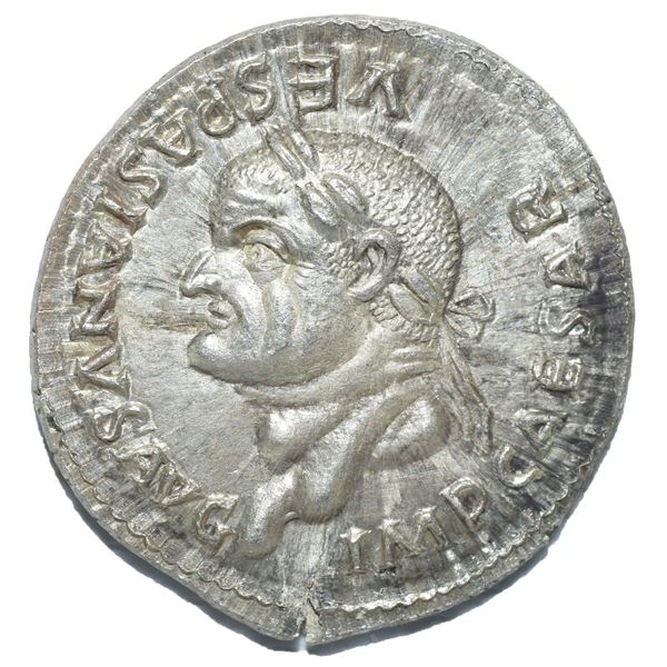76 AD roman empire aureus vespasian heifer of myron silver coin