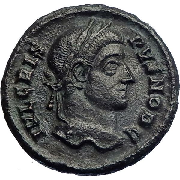 317/326 AD roman crispus constantine l ancinet bronze coin