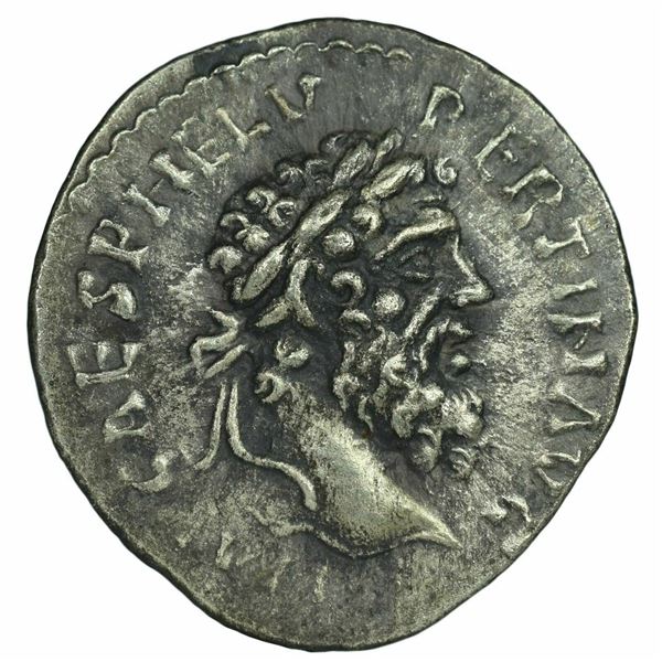 193 AD roman empire pertinax denarius silver coin