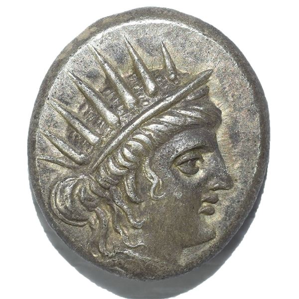 125 BC greek rhodos quarter stater silver coin