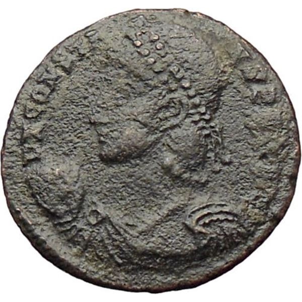 337/350 AD roman constans constantine l ancient bronze coin