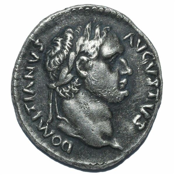 88 AD roman empire domitian germania denarius silver coin