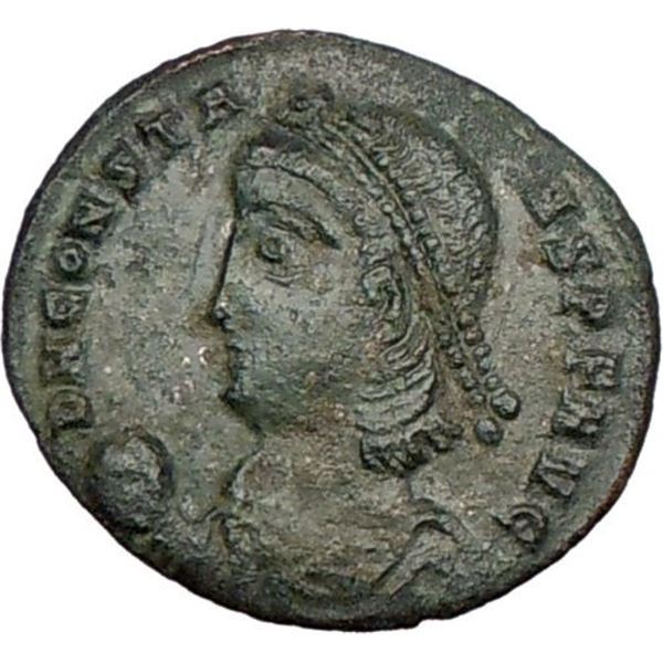 337/350 AD roman constans constantine l ancient bronze coin