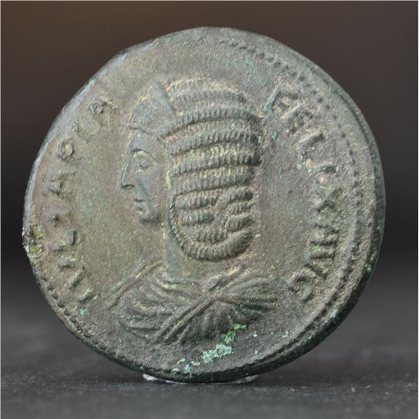 193 AD roman empire julia domna septimius severus bronze coin