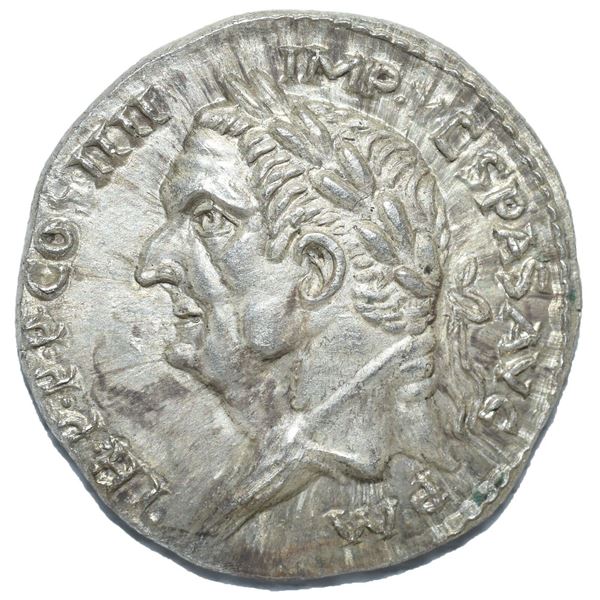 73 AD roman empire av aureus vespasian silver coin