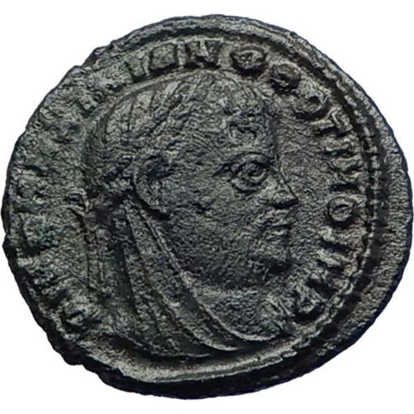 317 AD roman posthumous constantine bronze coin