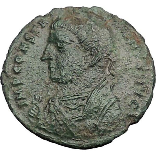 317 AD roman constantine l ancient bronze coin