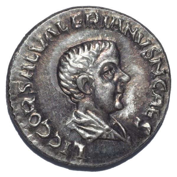 256/260 AD roman empire av aureus saloninus silver coin