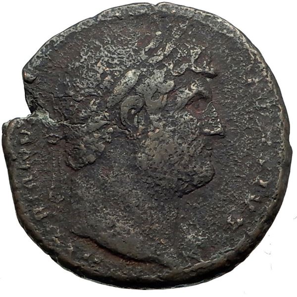 117/138 AD roman hadrian bisexual ancient bronze coin