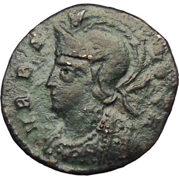 307/337 AD roman empire constantine commemorative bronze coin