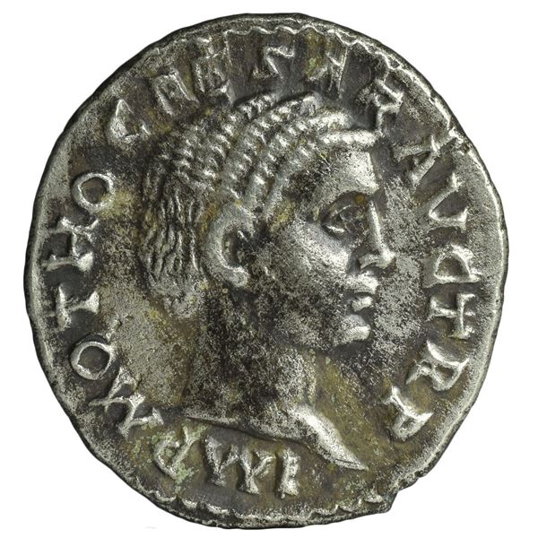 69 AD roman empire otho denarius silver coin