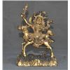 Image 1 : qing dynasty gilt bronze mahakala buddha figure