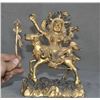 Image 7 : qing dynasty gilt bronze mahakala buddha figure