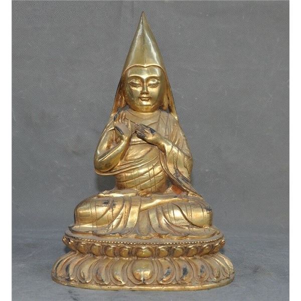 yongle mark gilt bronze shamanism buddha figure