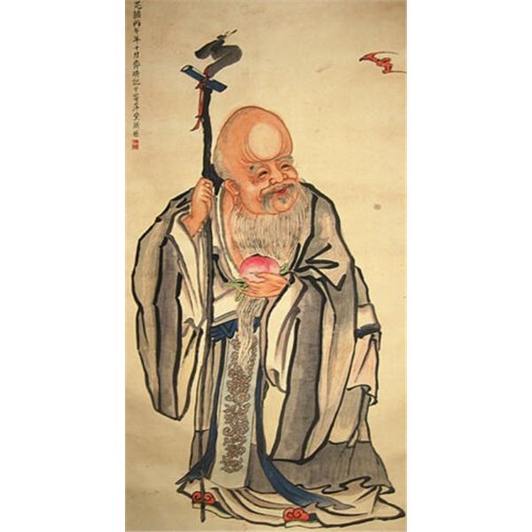 qi baishi mark ink color painting