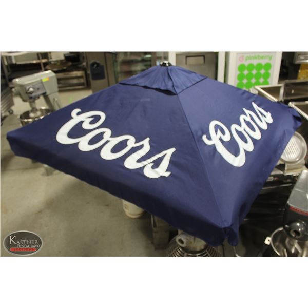 coors banquet patio umbrella Treasure Garden 11 ft Octagonal Outdoor (High-Perform NEW COORS BLUE 4-PANEL PATIO