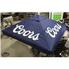 Image 1 : NEW COORS BLUE 4-PANEL PATIO UMBRELLA