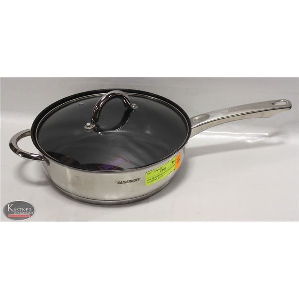 NEW HIGH QUALITY S/S INDUCTION SAUCEPAN W/ LID