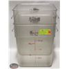 Image 1 : TWO CAMBRO 18QT DRY INGREDIENT BINS