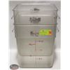 Image 1 : TWO CAMBRO 18QT DRY INGREDIENT BINS