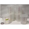 Image 1 : GROUP OF SIX 4L CAMBRO DRY INGREDIENT BINS W/ LIDS