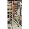 Image 1 : 12 SLOT ALUMINUM COMMERCIAL BAKERS RACK ON CASTORS