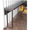 Image 1 : APPROX. 12' BAR HEIGHT TABLE W/ UNDERMOUNTED PLUGS