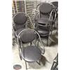 GROUP OF 6 PADDED DINING CHAIRS W/ ARMRESTS