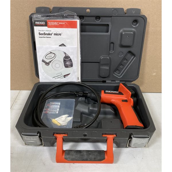 RIDGID SEE-SNAKE MICRO - AS NEW WITH BATTERIES