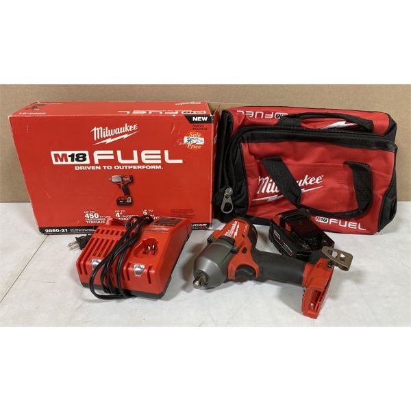MILWAUKEE 'FUEL M18' BATTERY POWERED DRIVER/GUN - NEW IN BOX