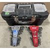 Image 1 : PLASTIC TOOL BOX W/ 2 X WRENCH SETS