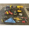 Image 1 : JOB LOT OF HAND TOOLS - DEWALT CORDLESS DRILL, MC JIG SAW, ETC