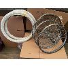 Image 1 : LOT OF MISC BIKE TIRES & RIMS - 17"