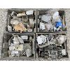 Image 1 : LOT OF 4 BINS OF ELEC SUPPLIES INCLUDING BREAKERS