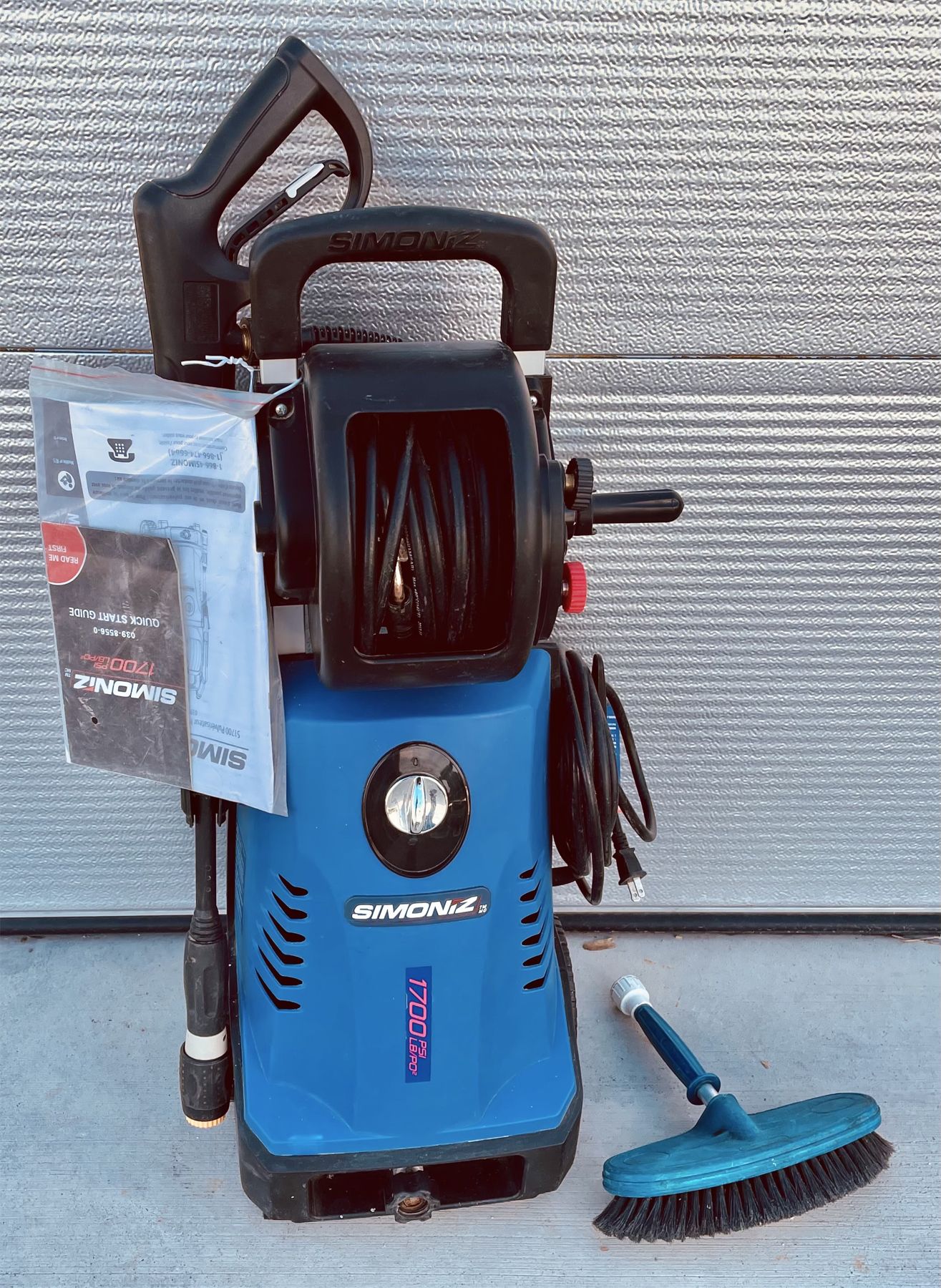 SIMONIZ 1700 PSI POWER WASHER