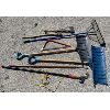 Image 1 : JOB LOT OF HOME & GARDEN TOOLS - SHOVEL, AXE, FORK, SAW, BROOM, ETC