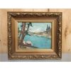 H. HUECHEL. OIL ON BOARD - 8 X 10 INCHES
