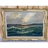 F. WALLIS 1897 - 1934 - OIL ON CANVAS - 23.5 X 35.5 INCHES