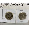 Image 3 : 1970 / 73 / 72 / 76 - LOT OF 4 CANADIAN 50 CENT PIECES