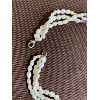 Image 2 : TRIPLE STRAND OF AMETHYST BEADS AND FRESHWATER SEED PEARLS